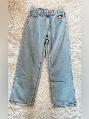 Wide-leg Light Blue Women’s Jeans, Size 0
